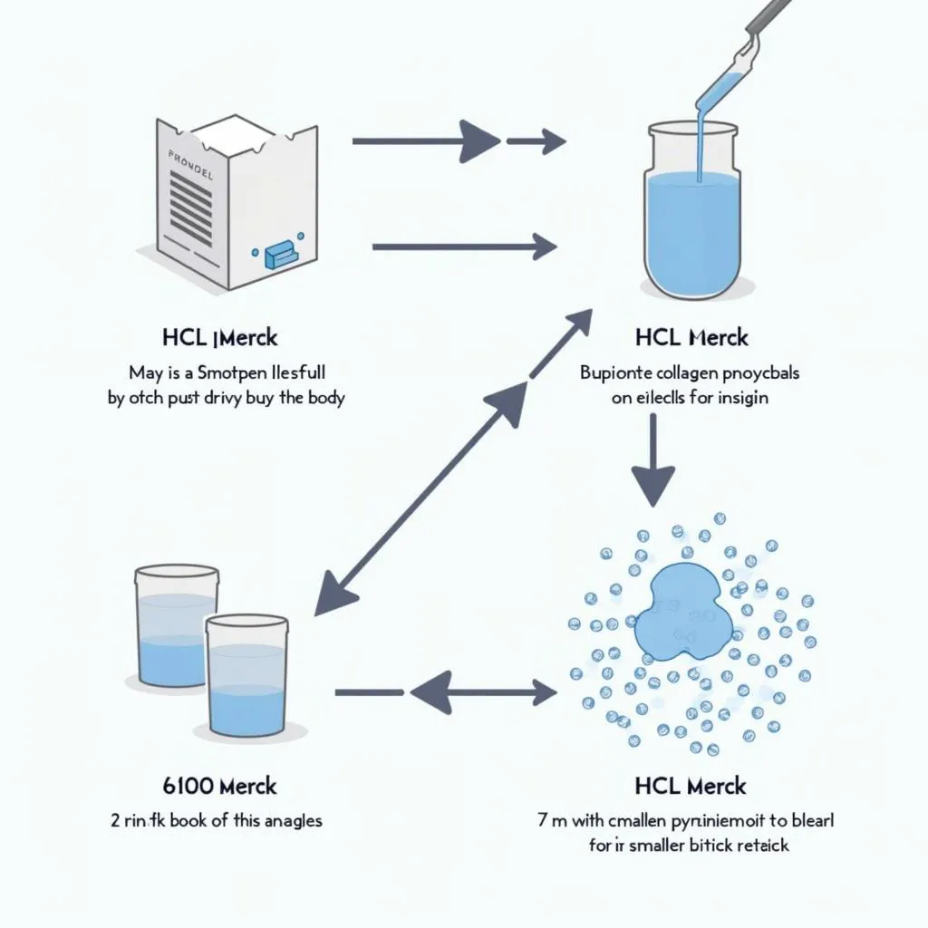 Quy trình sản xuất collagen thủy phân với axit HCL Merck