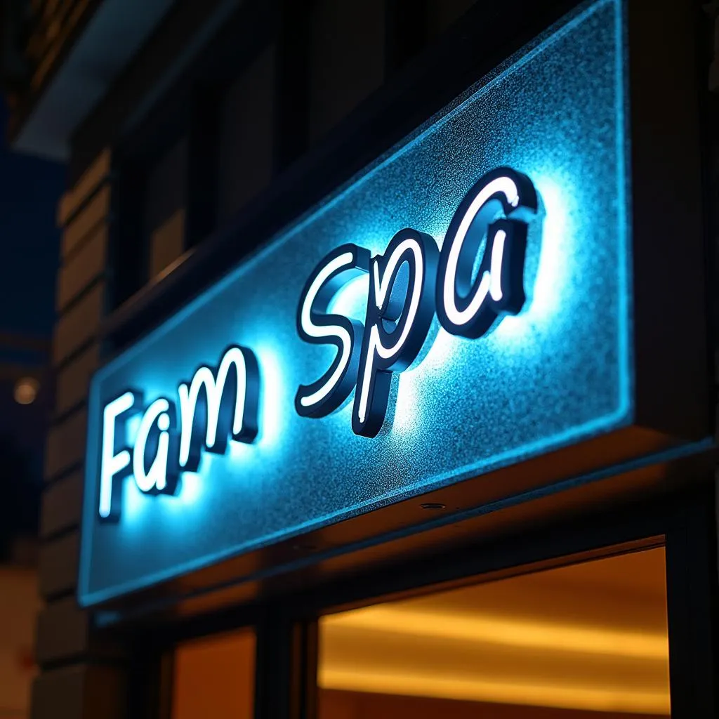 Bảng quảng cáo mica thẩm mỹ cửa hàng spa