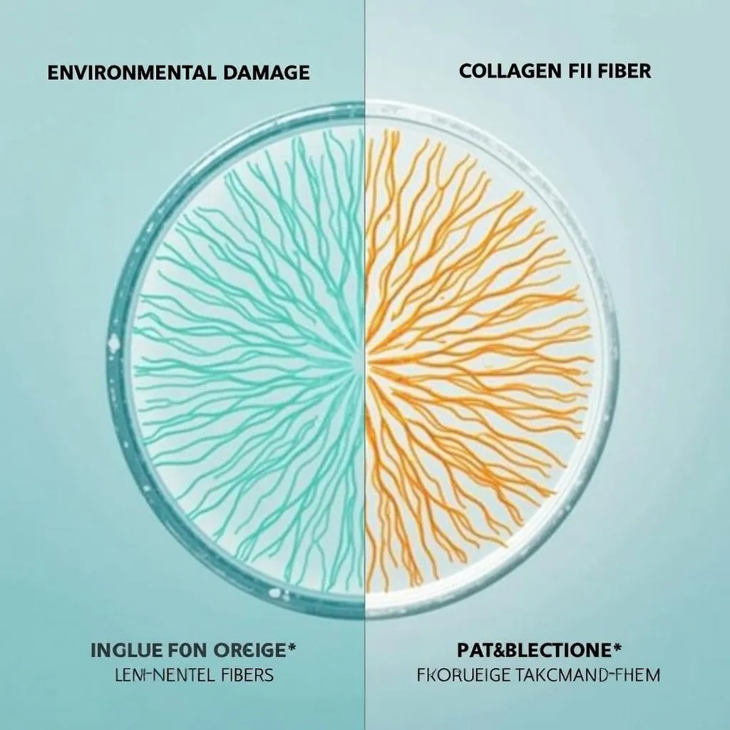 Protecting collagen from damaging factors