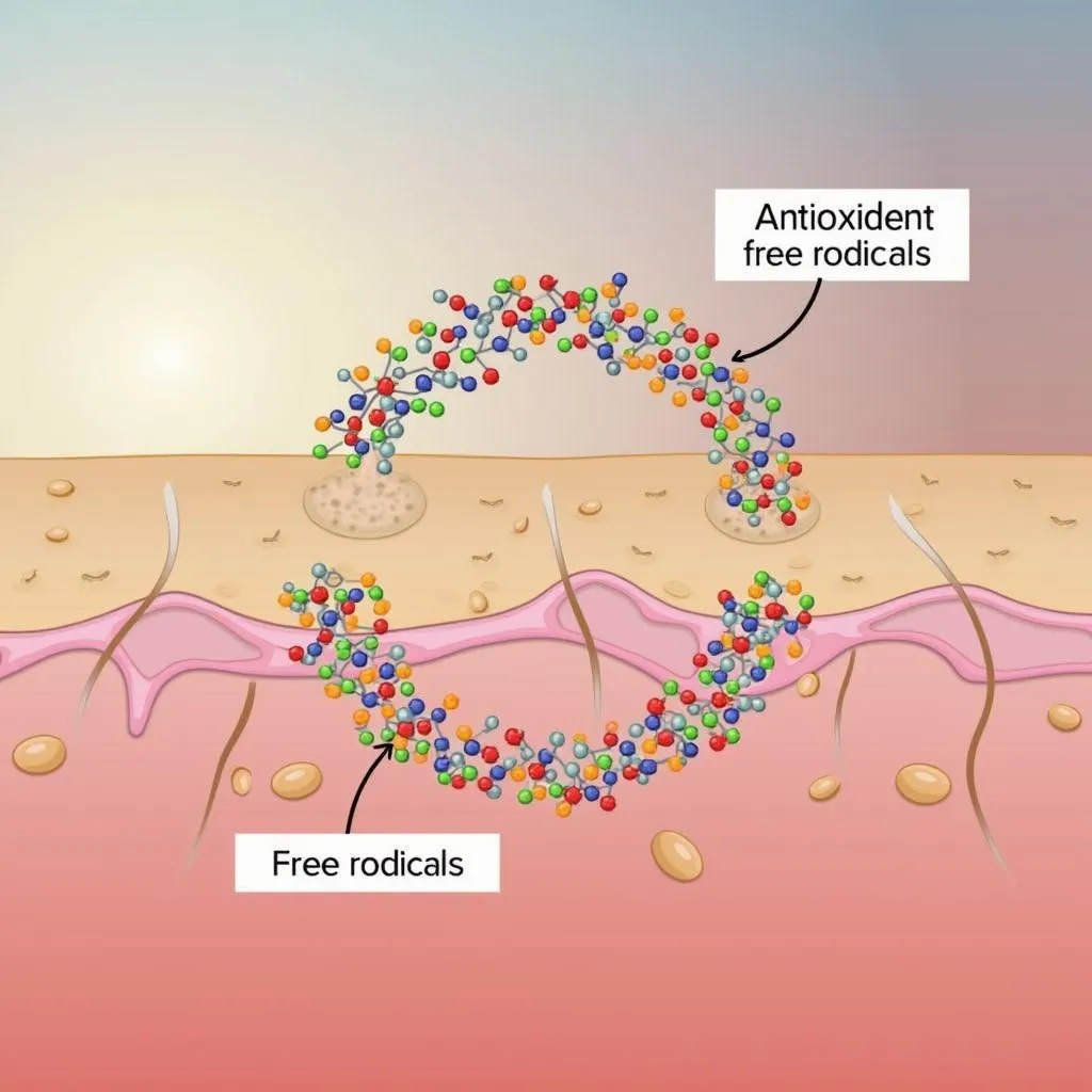 Chất khử chất oxi hóa bảo vệ làn da