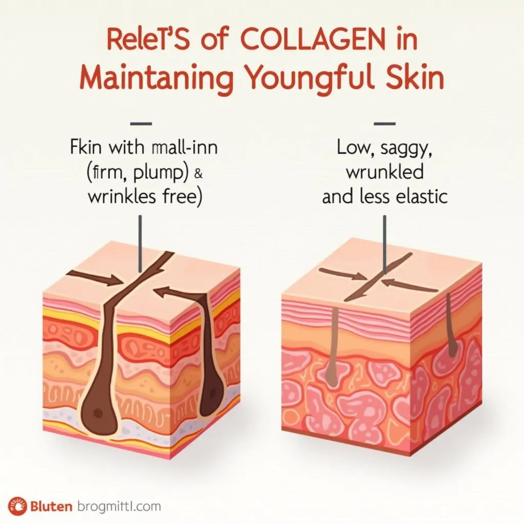 Collagen duy trì làn da trẻ trung