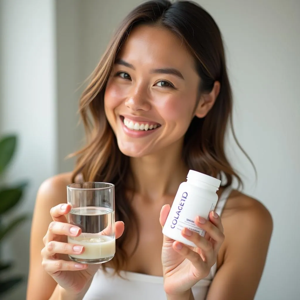 Uống collagen đúng cách