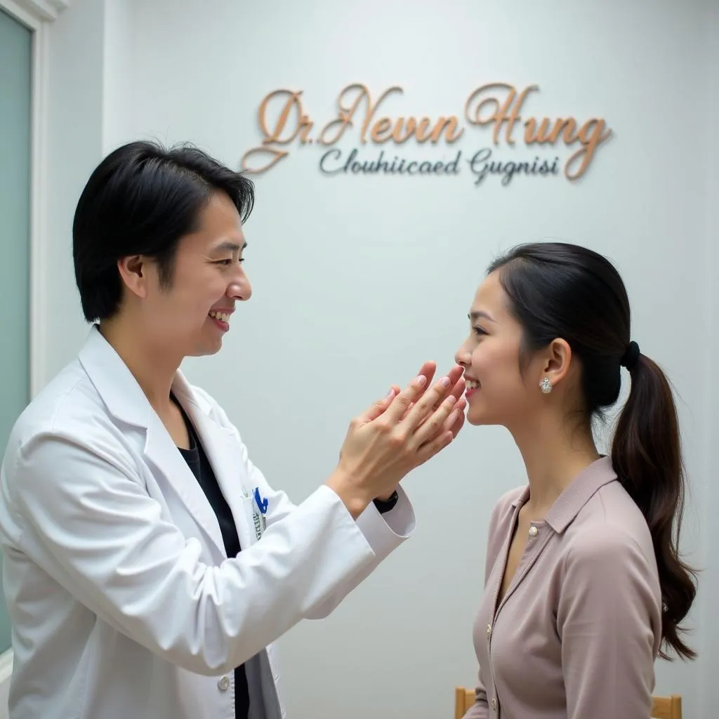 Bác Sĩ Tư Vấn Cho Khách Hàng Tại Thẩm Mỹ Viện Dr Nguyễn Hùng