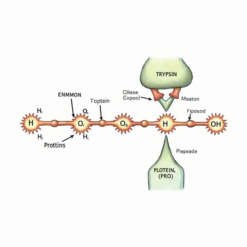 Cơ chế hoạt động của Enzyme Trypsin