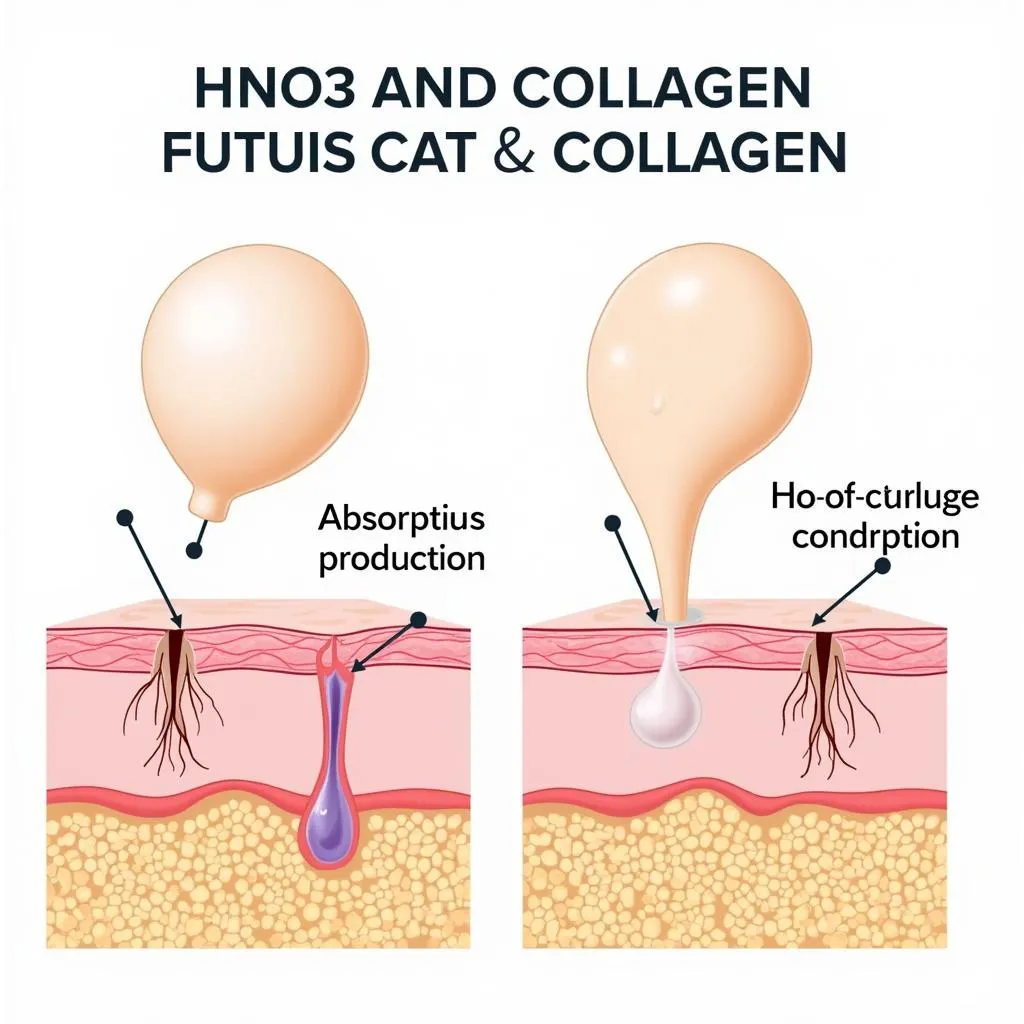 HNO3 và collagen