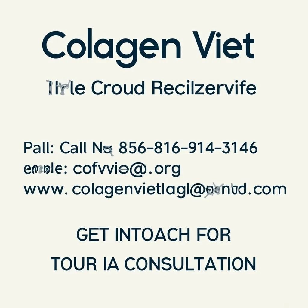 Thông tin liên hệ Colagen Việt