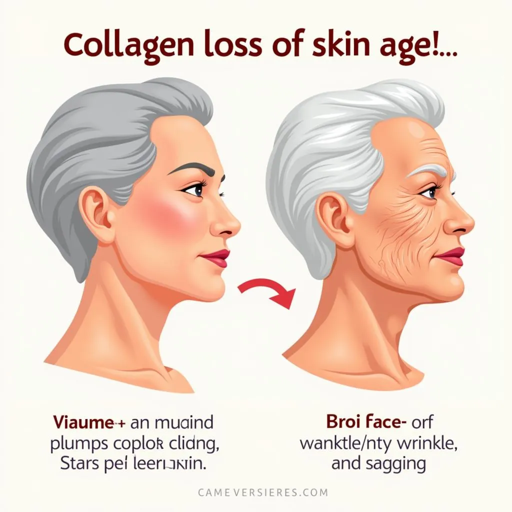 Sự suy giảm collagen theo thời gian