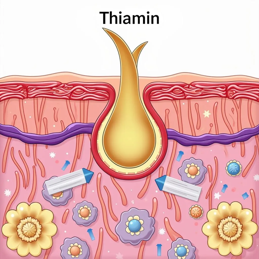 Thiamin hỗ trợ sản xuất năng lượng tế bào da