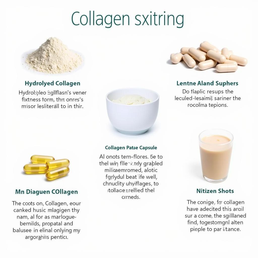 Các dạng collagen phổ biến hiện nay