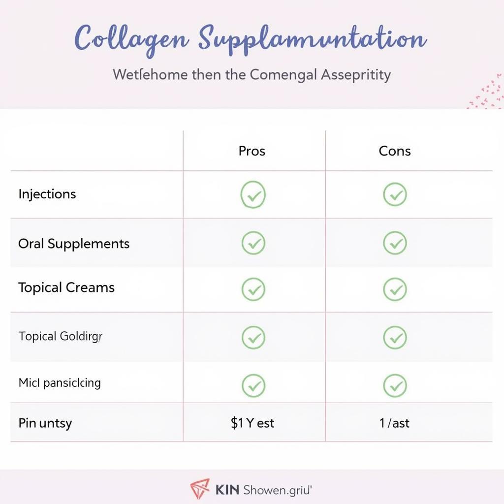 Các phương pháp bổ sung collagen