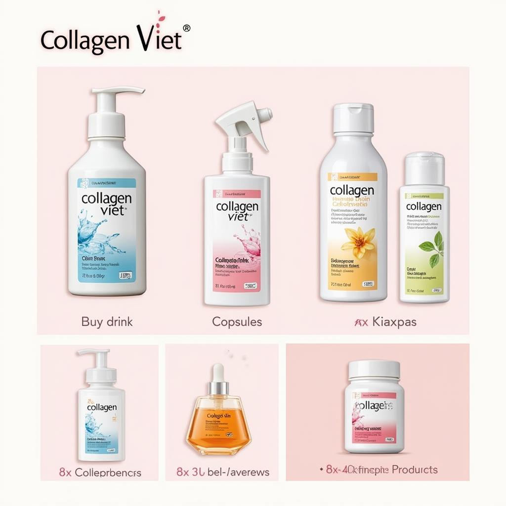 Sản phẩm collagen đa dạng của Colagen Việt