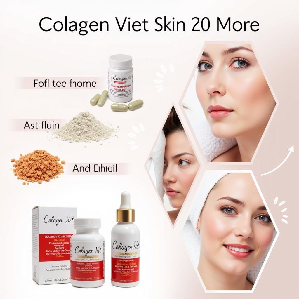 Các sản phẩm collagen của Colagen Việt giúp trẻ hóa làn da