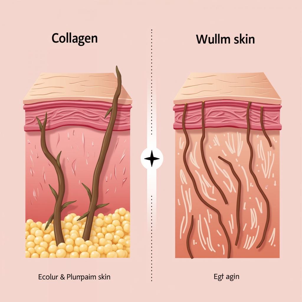 Sự suy giảm collagen theo độ tuổi