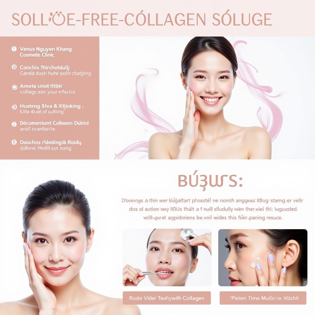 Hình ảnh minh họa dịch vụ liên quan đến collagen tại thẩm mỹ viện Venus Nguyễn Khang