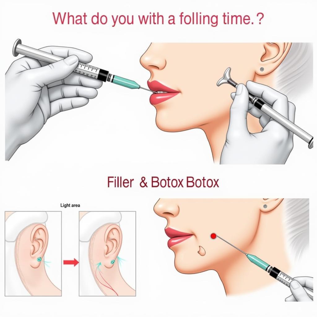 Tiêm filler và botox