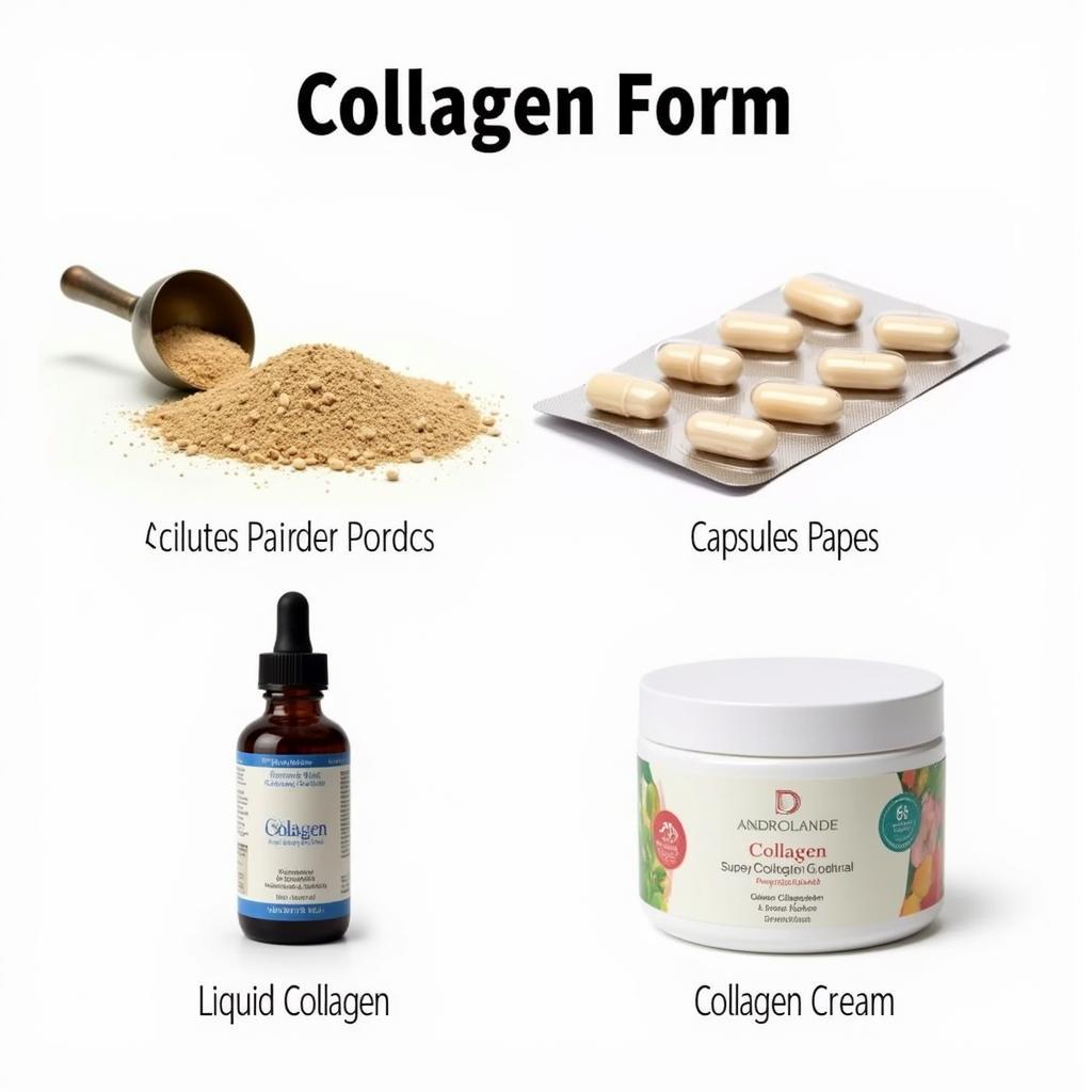 Các dạng collagen phổ biến trên thị trường