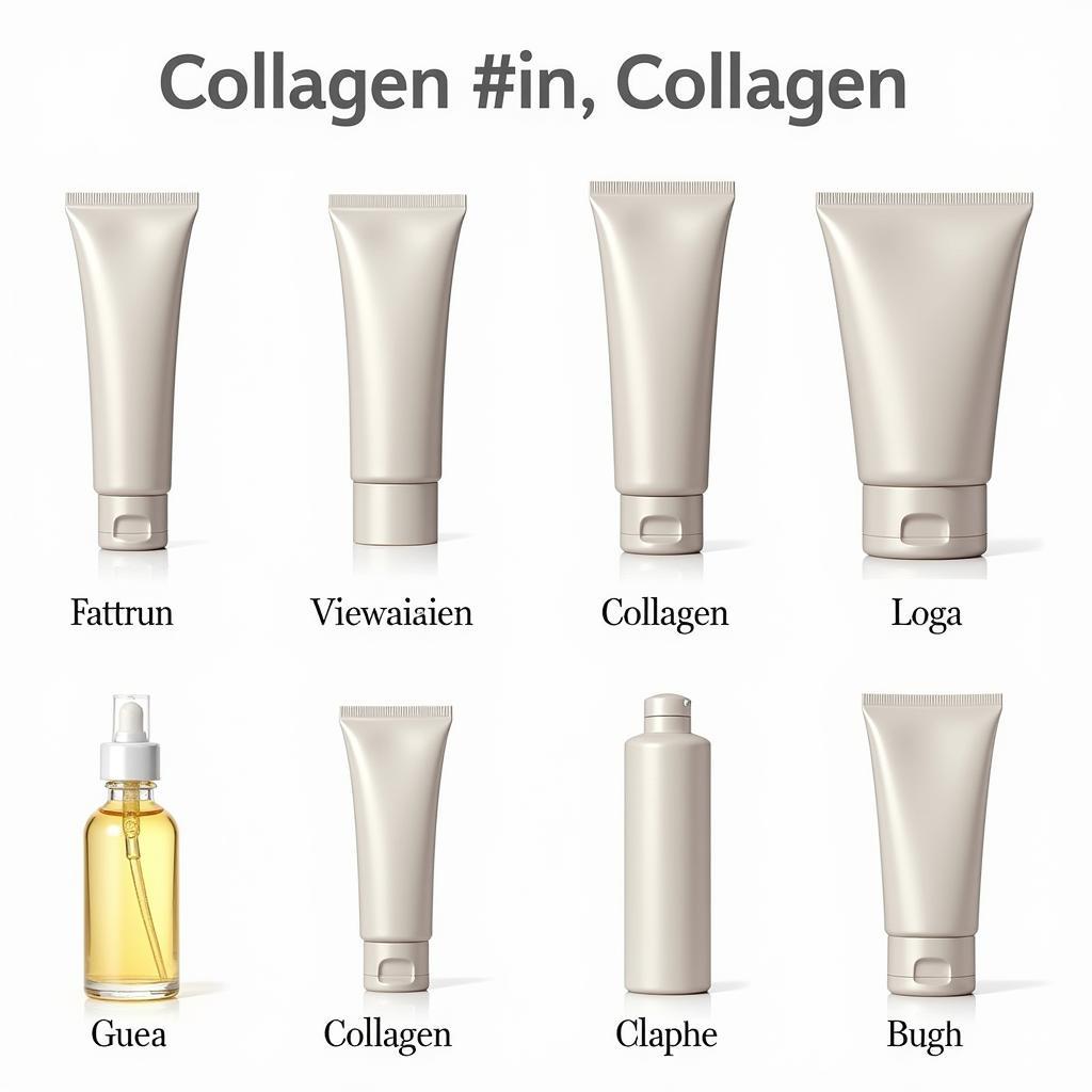 Các loại collagen được sử dụng trong mỹ phẩm