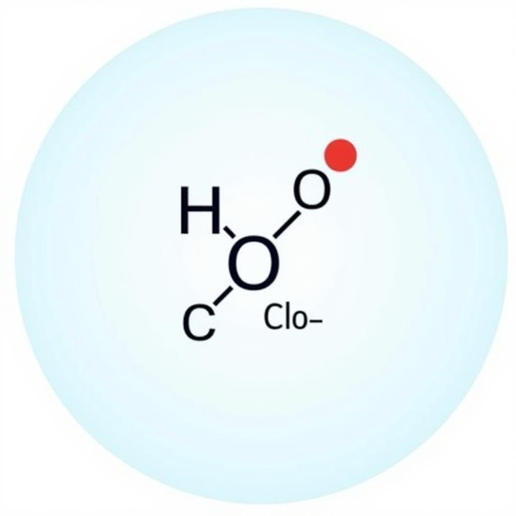 Cấu trúc phân tử của ion Hypochlorite (ClO-)