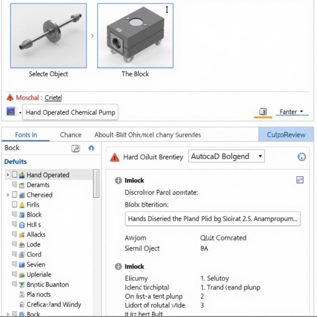 Tạo Autocad block cho bơm hóa chất