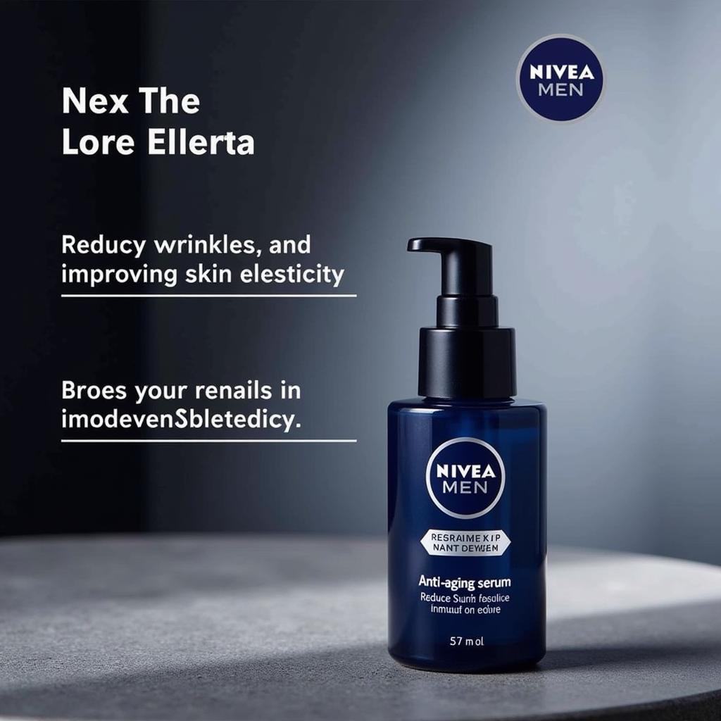 Tinh chất dưỡng da chống lão hóa Nivea Men giúp giảm nếp nhăn và tăng độ đàn hồi