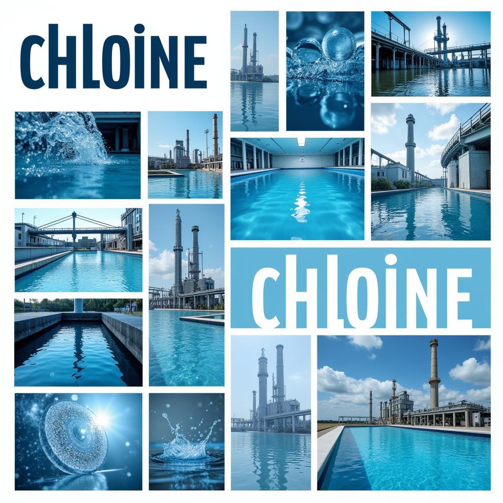 Hình ảnh ứng dụng của chlorine trong công nghiệp